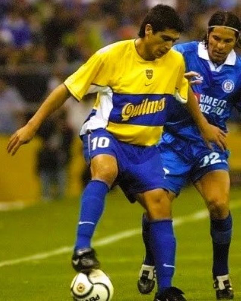 BOCA JUNIORS 2001-02 Roman Riquelme (away) - Urbn Football